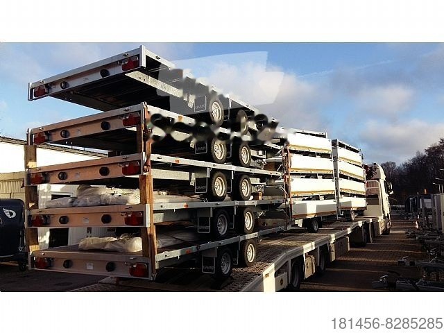New Dropside/ Flatbed trailer Eduard 3000kg 406x220cm flach niedrig 56cm Ladekante: picture 8