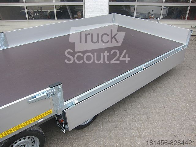 New Dropside/ Flatbed trailer Eduard Transporter mit Rampen 3500kg 606x220x30cm: picture 3