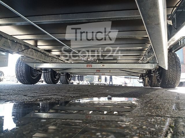 New Dropside/ Flatbed trailer Eduard Tridem 556x220cm extrabreit Alu Auffahrrampen niedrige Ladekante 56cm: picture 11