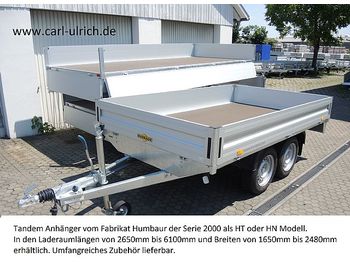New Car trailer Humbaur - HN202616 Tandemanhänger 2,0to Hochlader: picture 1