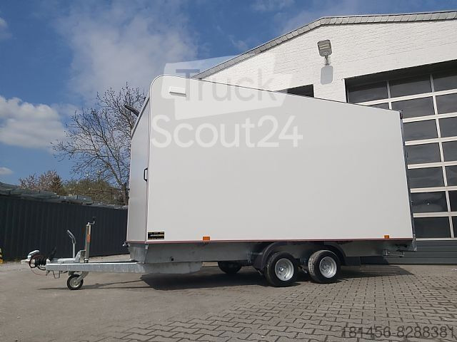 New Closed box trailer Kofferanhänger mit Seitentür Heckrampe 420x200x210: picture 3
