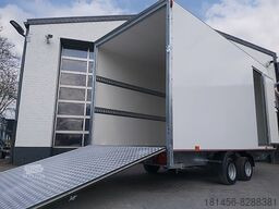 New Closed box trailer Kofferanhänger mit Seitentür Heckrampe 420x200x210: picture 12