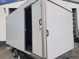 New Closed box trailer Kofferanhänger mit Seitentür Heckrampe 420x200x210: picture 13