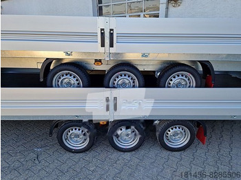 New Dropside/ Flatbed trailer Pongratz mega groß 603x246x36cm Tridem Achsen 3500kg sofort: picture 5