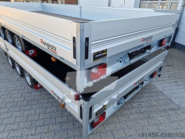 New Dropside/ Flatbed trailer Pongratz mega groß 603x246x36cm Tridem Achsen 3500kg sofort: picture 9