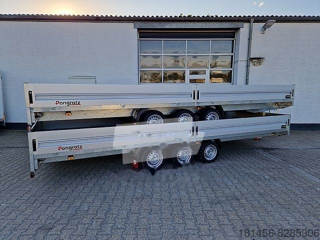 New Dropside/ Flatbed trailer Pongratz mega groß 603x246x36cm Tridem Achsen 3500kg sofort: picture 2