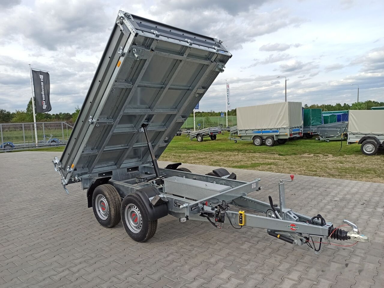 New Tipper trailer Stema SHDK 35-30-18.2 kiper tipper dump trailer wywrotka 300 x 180 cm: picture 10