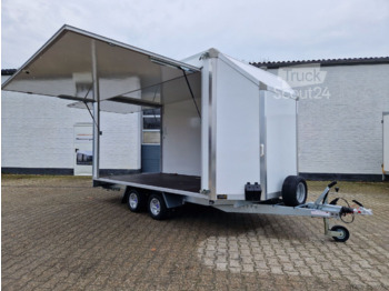 New Vending trailer Verkauf Präsentation Event mobile Werkstatt aerodynamischer Koffer 418x200x200cm: picture 3