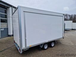 New Vending trailer Verkauf Präsentation Event mobile Werkstatt aerodynamischer Koffer 418x200x200cm: picture 21