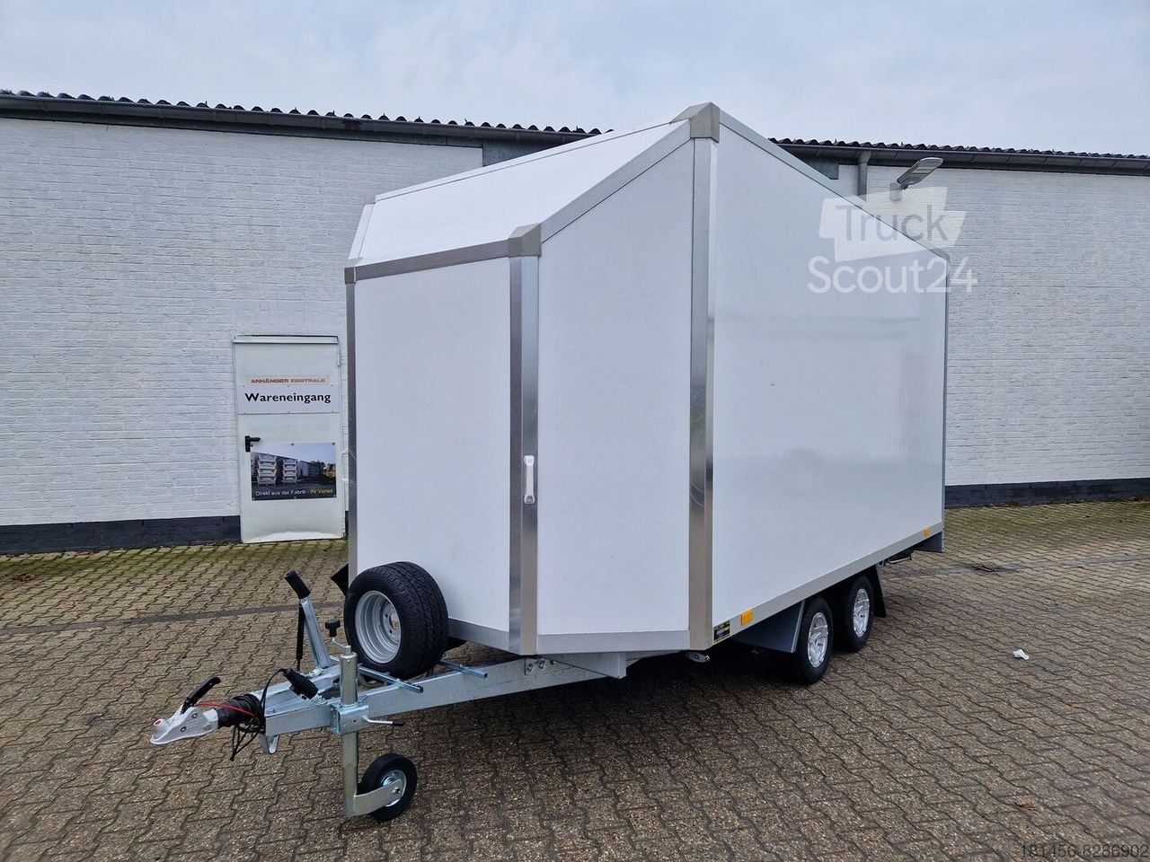 New Vending trailer Verkauf Präsentation Event mobile Werkstatt aerodynamischer Koffer 418x200x200cm: picture 14