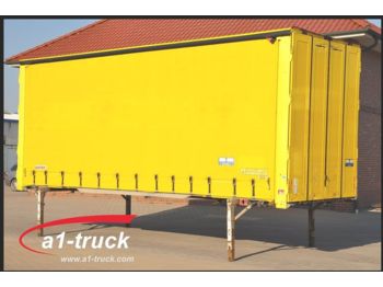 Container transporter/ Swap body trailer Wecon Jumbo 7,82 WB, Tautliner, durchladbar: picture 1