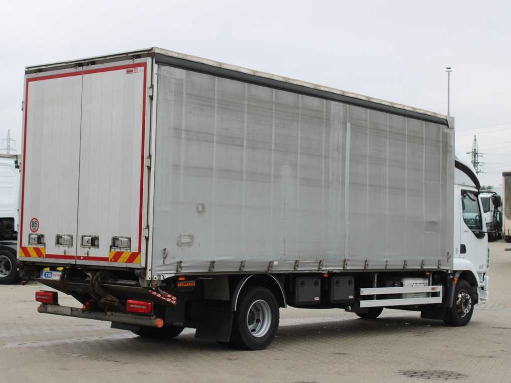 Curtainsider truck DAF LF 250 FA, HYDRAULIC LIFT, EURO 6: picture 3
