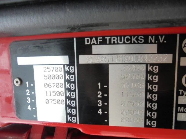 Box truck DAF XF 105.410 6X2 RETARDER: picture 19