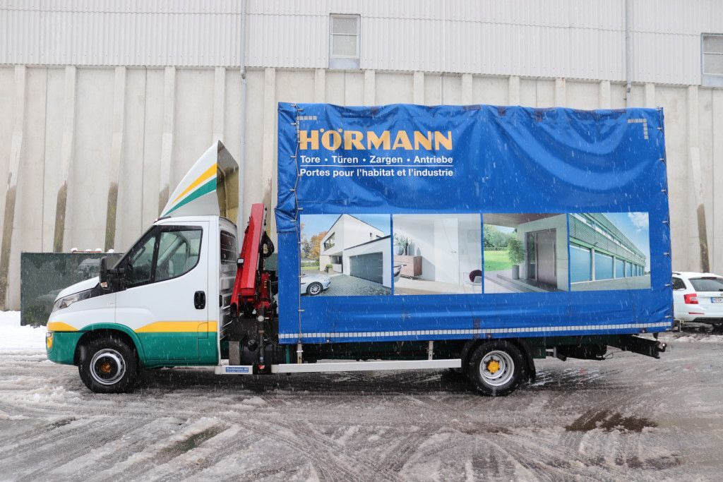 Curtainsider truck, Crane truck IVECO 70C18: picture 5