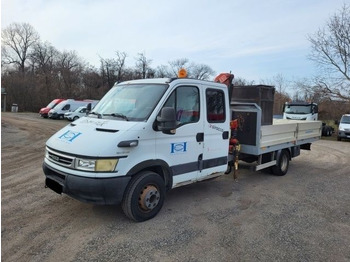 Dropside/ Flatbed truck, Crane truck IVECO Daily 65C17 Doka flatbed: picture 1