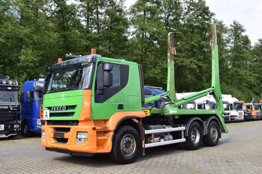 Skip loader truck Iveco Stralis 420/Multilift SLT-190/6x2,Lenk,Klima,E5: picture 4