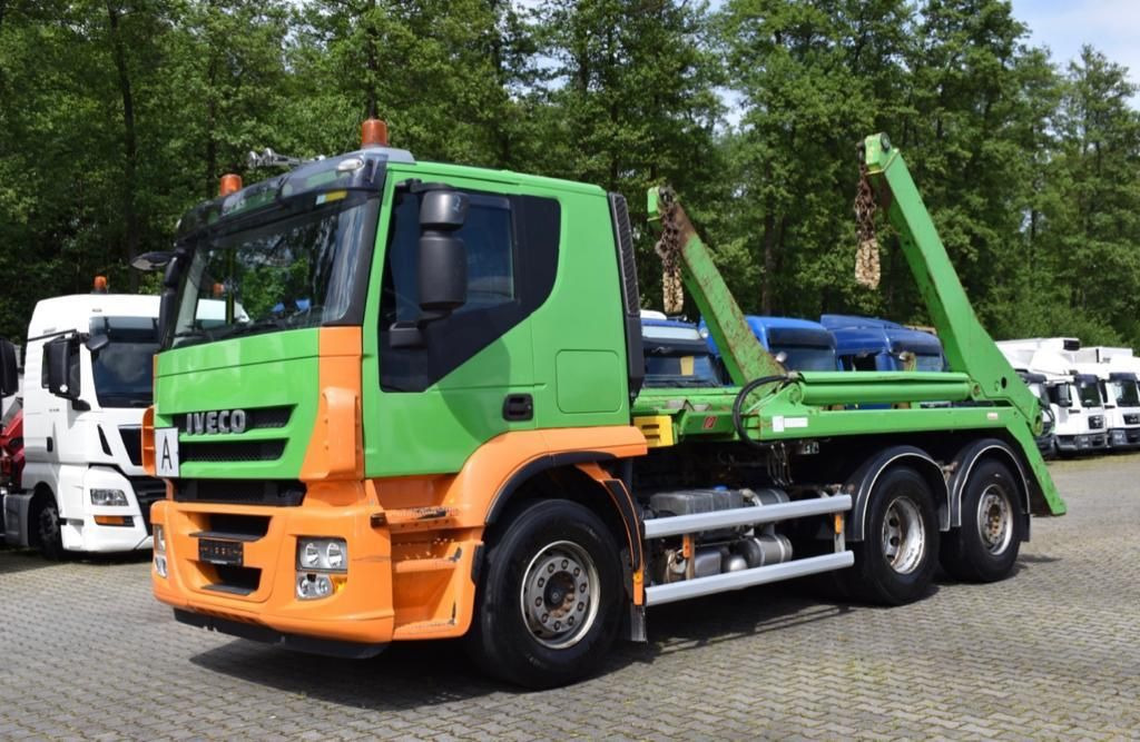 Skip loader truck Iveco Stralis 420/Multilift SLT-190/6x2,Lenk,Klima,E5: picture 3