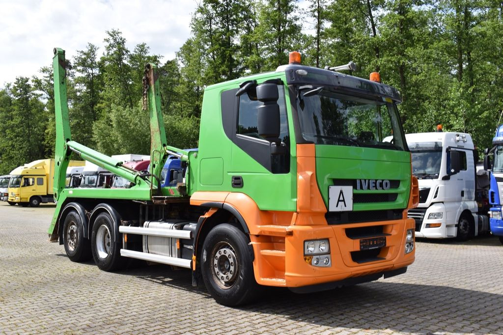 Skip loader truck Iveco Stralis 420/Multilift SLT-190/6x2,Lenk,Klima,E5: picture 12