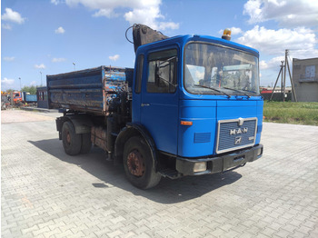 Tipper, Crane truck MAN 16.168 dump truck + crane: picture 2
