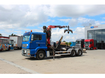 Hook lift truck, Crane truck MAN TGA 26.440,6x4,PALFINGER EPSILON E120Z81,ADR(AT): picture 1