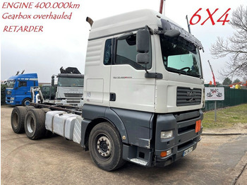 Cab chassis truck MAN TGA 33.480 6x4 MANUAL GEARBOX ZF - RETARDER - 13T AXLES - EURO 4 D26 - AIR SUSPENSION - A/C - SLEEPERCAB - FR TRUCK: picture 1