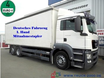 Curtainsider truck MAN TGS 26.330 SchiebplaneL.+R. Deutscher LKW 1.Hand: picture 1