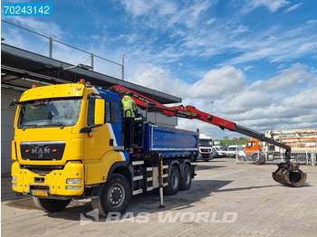 Tipper, Crane truck MAN TGS 26.400 6X6 NL-Truck 15tons Palfinger Epsilon Crane12m3 2-Seiten: picture 5