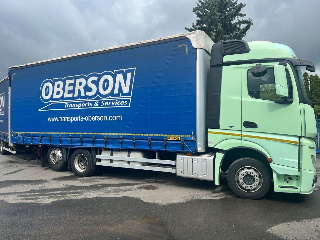 Curtainsider truck Mercedes-Benz 2543 Actros EURO 6 + Wielton: picture 3