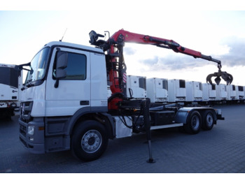 Hook lift truck, Crane truck Mercedes-Benz ACTROS 2548 Hook lift truck+crane 6x2: picture 3