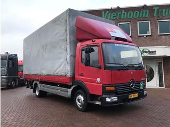 Curtainsider truck Mercedes-Benz ATEGO 817 MANUAL STEEL SUSPENSION: picture 1