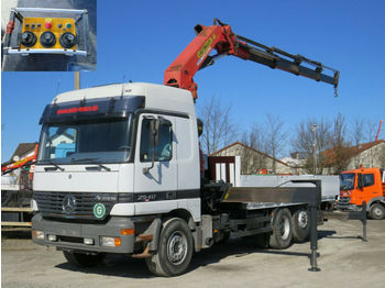 Dropside/ Flatbed truck, Crane truck Mercedes-Benz Actros 2540 Pritsche Kran PK 32.000 Funk: picture 1