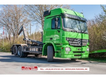 Hook lift truck Mercedes-Benz Actros MP2 2544 L6x2 alter Tacho Abroller Meiller 2065 3.Pedal: picture 1