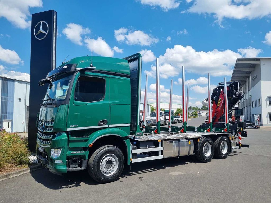 New Timber truck, Crane truck Mercedes-Benz Arocs 2651 L 6x4 + Kran: Epsilon M12Z91: picture 2