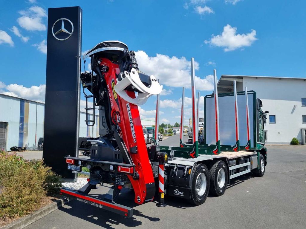 New Timber truck, Crane truck Mercedes-Benz Arocs 2651 L 6x4 + Kran: Epsilon M12Z91: picture 7