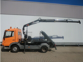 Skip loader truck, Crane truck Mercedes-Benz Atego 918K 4x2 Atego 918K 4x2 mit Kran Hiab 066: picture 4
