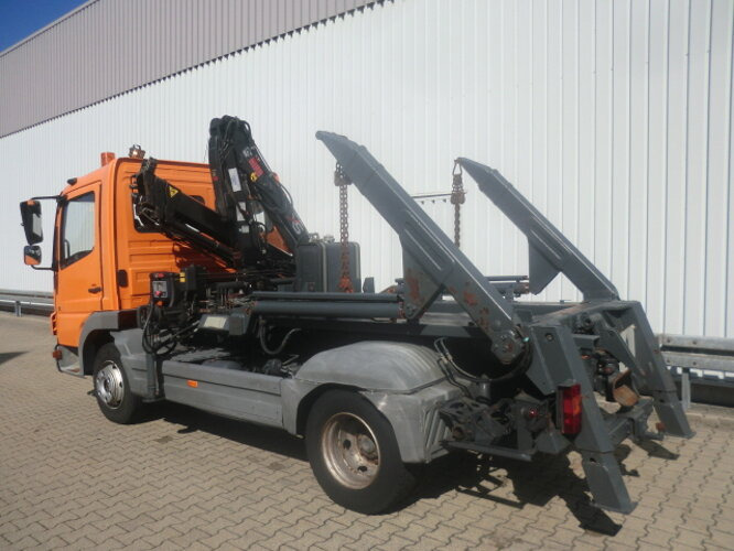 Skip loader truck, Crane truck Mercedes-Benz Atego 918K 4x2 Atego 918K 4x2 mit Kran Hiab 066: picture 7