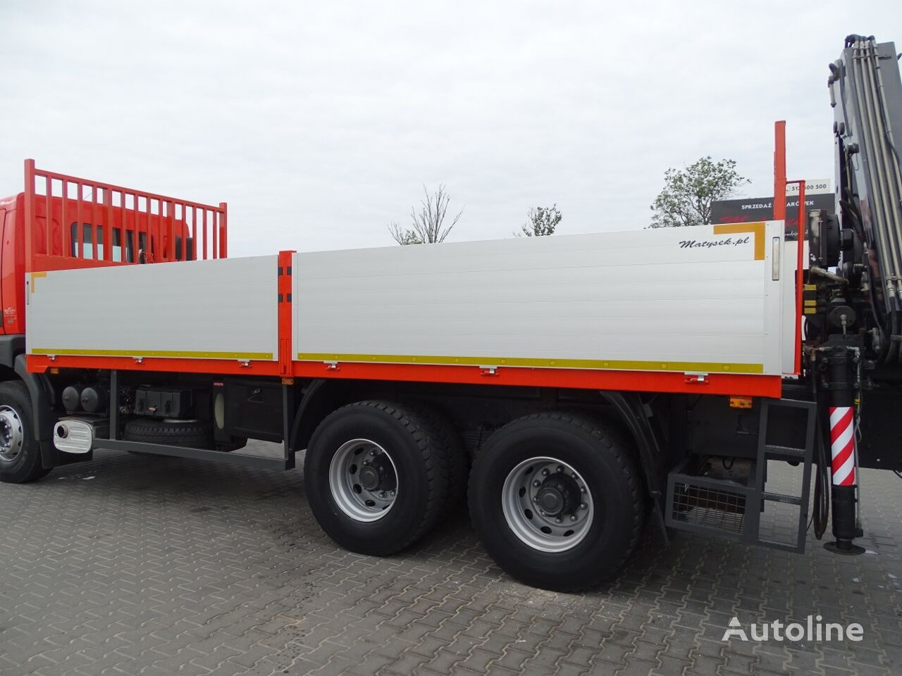 Dropside/ Flatbed truck, Crane truck Renault KERAX 370: picture 28