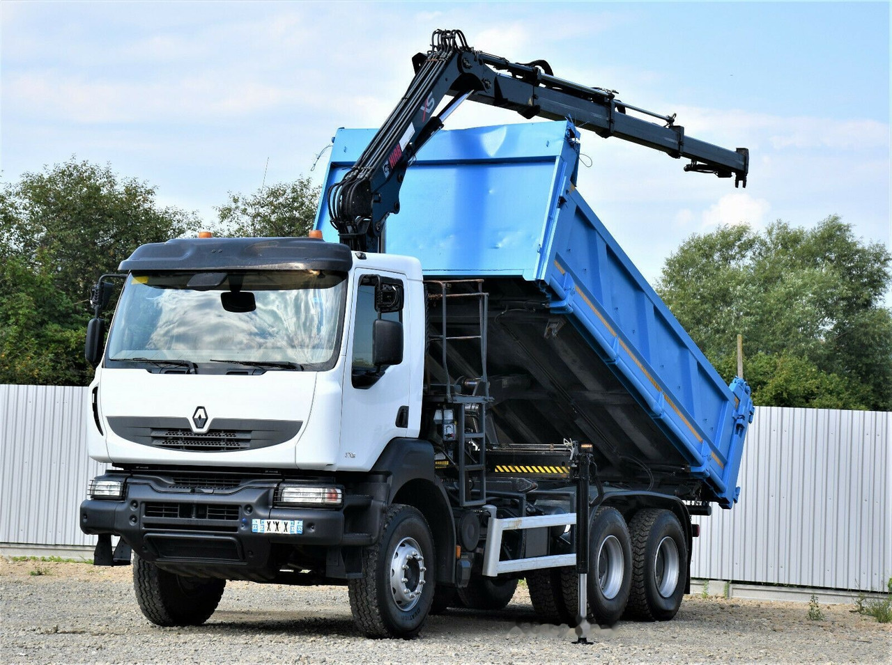 Tipper, Crane truck Renault KERAX 370 DXI: picture 2