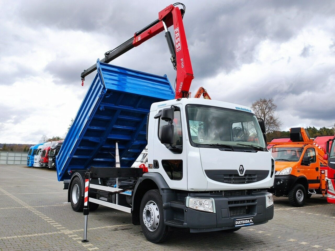 Tipper, Crane truck Renault PREMIUM 18.280: picture 27