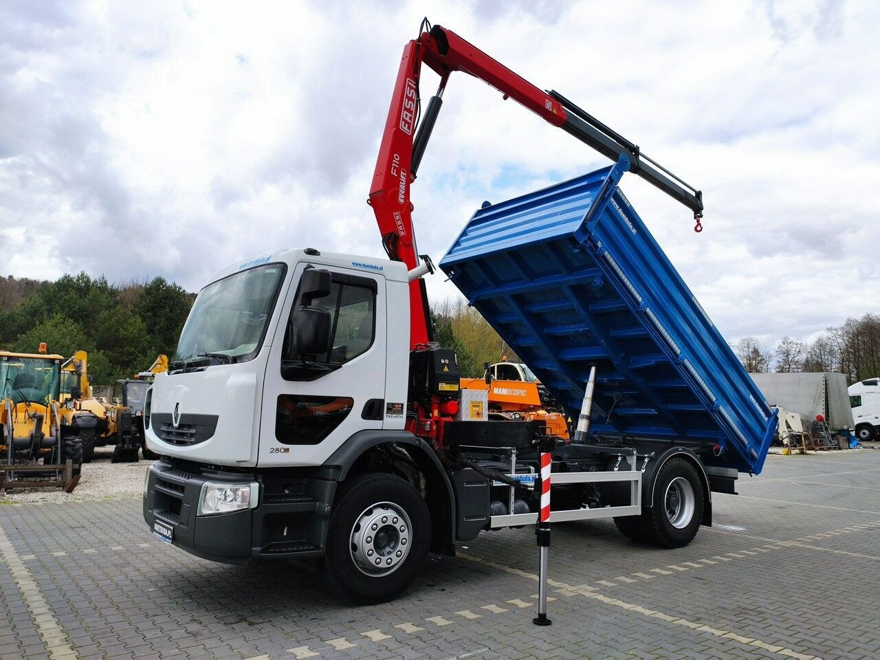 Tipper, Crane truck Renault PREMIUM 18.280: picture 6