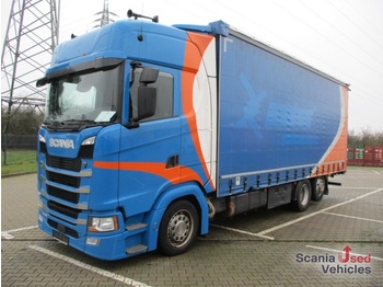 Curtainsider truck SCANIA S 450 B6x2LB Pritsche / Schiebeplane u.- verdeck: picture 1