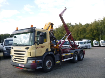 Hook lift truck Scania P380 6x4 Effer 165-2s + AJK container hook: picture 1