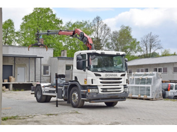 Cab chassis truck, Crane truck Scania P 250 * HMF 635 K2 + FUNK * TOPZUSTAND: picture 2