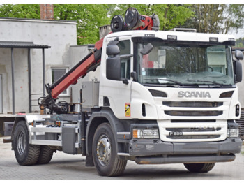 Cab chassis truck, Crane truck Scania P 250 * HMF 635 K2 + FUNK * TOPZUSTAND: picture 4
