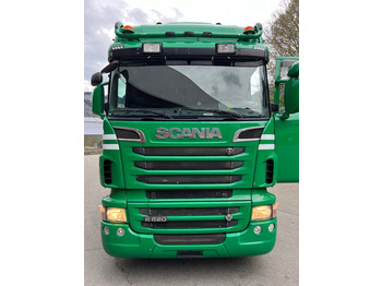Crane truck, Dropside/ Flatbed truck Scania R620 LB 6x2, V8, E5, Palfinger PK20002, Funk: picture 2