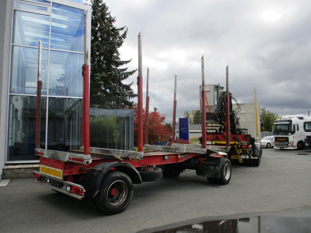 Timber truck, Crane truck Volvo FH 16 750 6x4 + Fliegl: picture 5