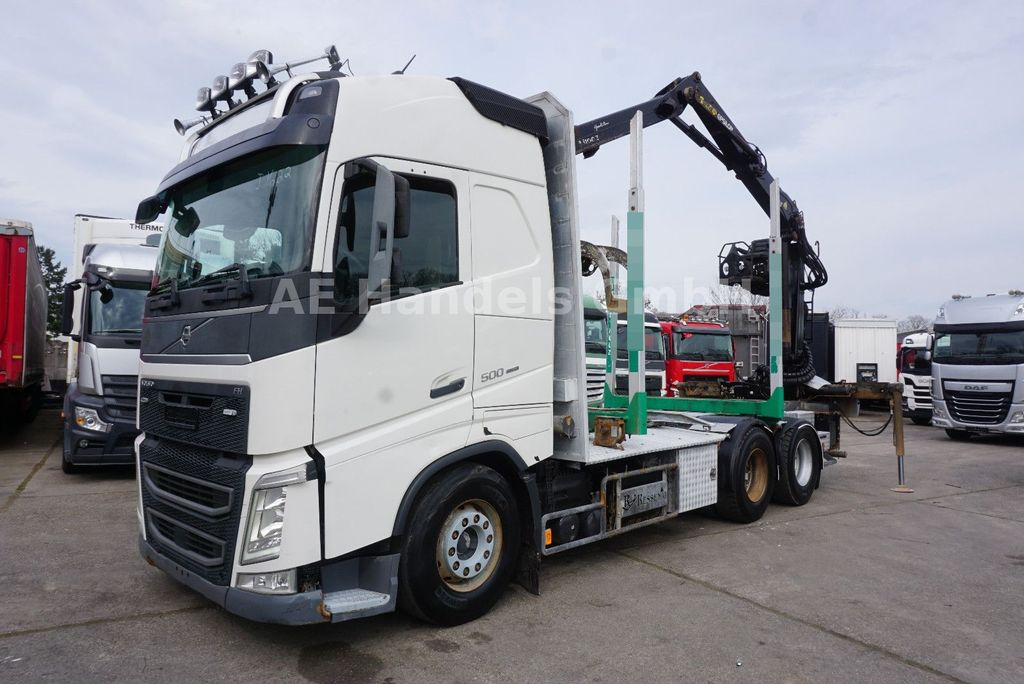 Timber truck, Crane truck Volvo FH 500 Globe LL 6x4 Palfinger M100Z96 *VEB+/AHK: picture 8