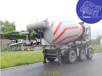 Concrete mixer semi-trailer