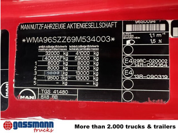 Hook lift truck MAN TGS 41.480 8X8 BB, Motorabtrieb: picture 5
