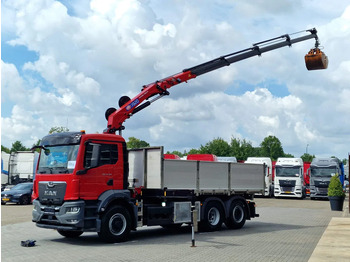 Crane truck MAN TGS 26.360 6x4 Hydrodrive / Crane HMF1920K-RCS / 3 way tipper HMF / Low KM 110.700!: picture 4 Crane truck MAN TGS 26.360 6x4 Hydrodrive / Crane HMF1920K-RCS / 3 way tipper HMF / Low KM 110.700!: picture 4